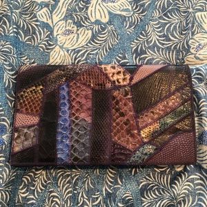 Varon Vintage Snake Skin Crossbody Bag / Clutch
